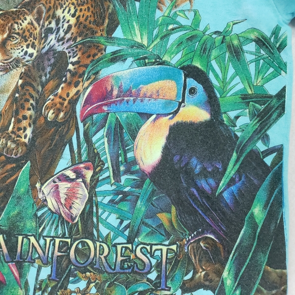 Vintage 90s Nature Habitat Moody Gardens Rainforest Animal Galveston Wrap-around - Picture 3 of 16